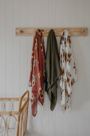 Bamboo Muslin Swaddle Amber Apricot 