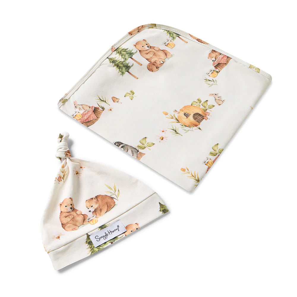 Swaddledecke Bears mit Beanie