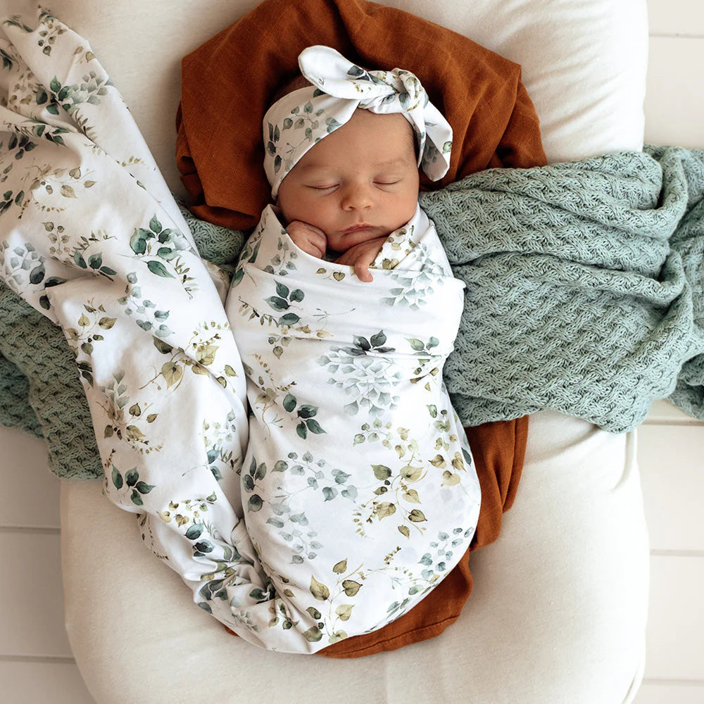 Swaddledecke Eden mit Stirnband