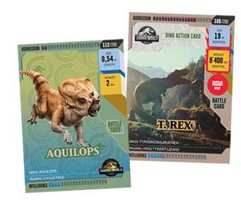 Jurassic World Roar. Trading Cards