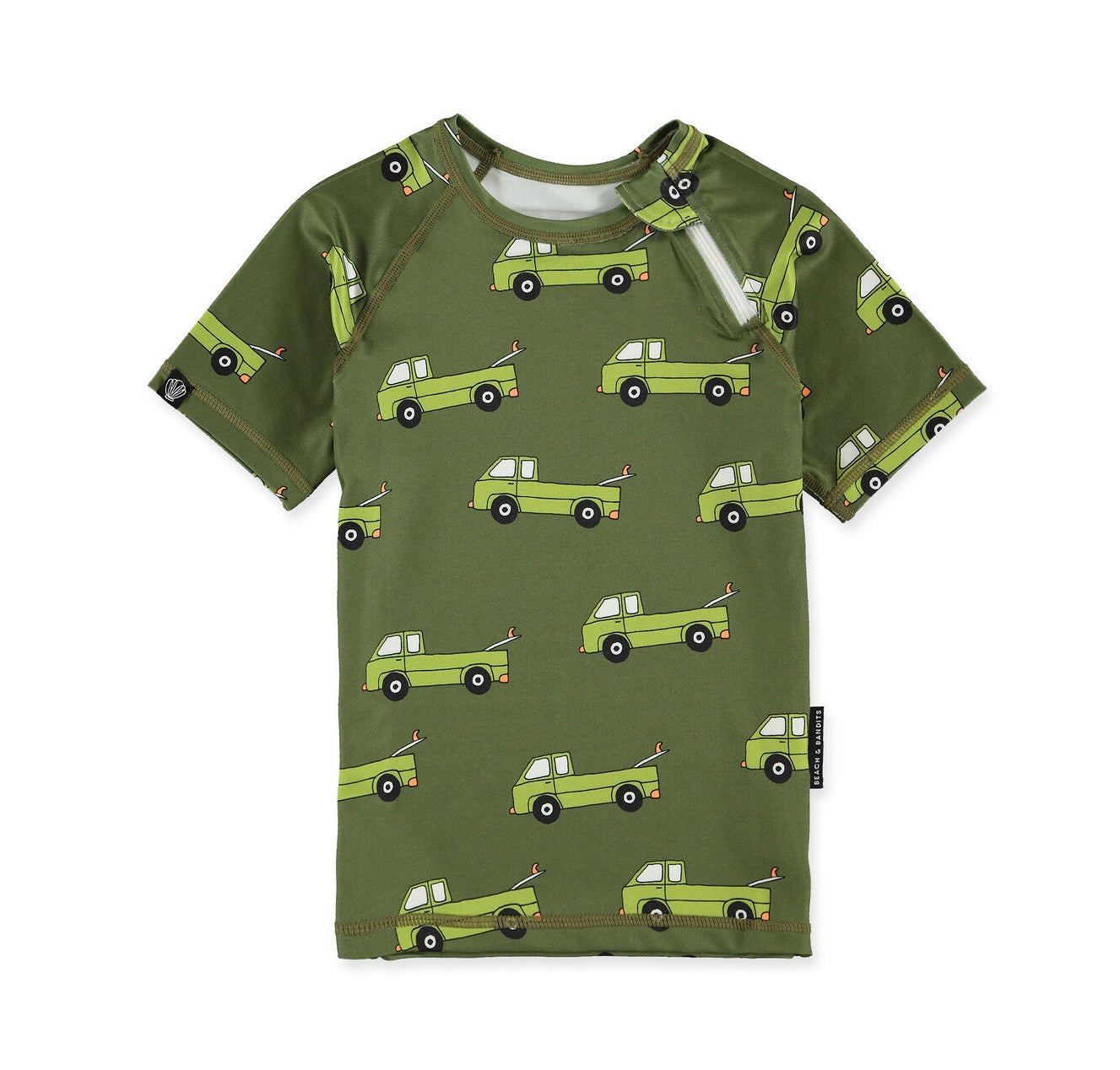 UV Badeshirt Auto grün