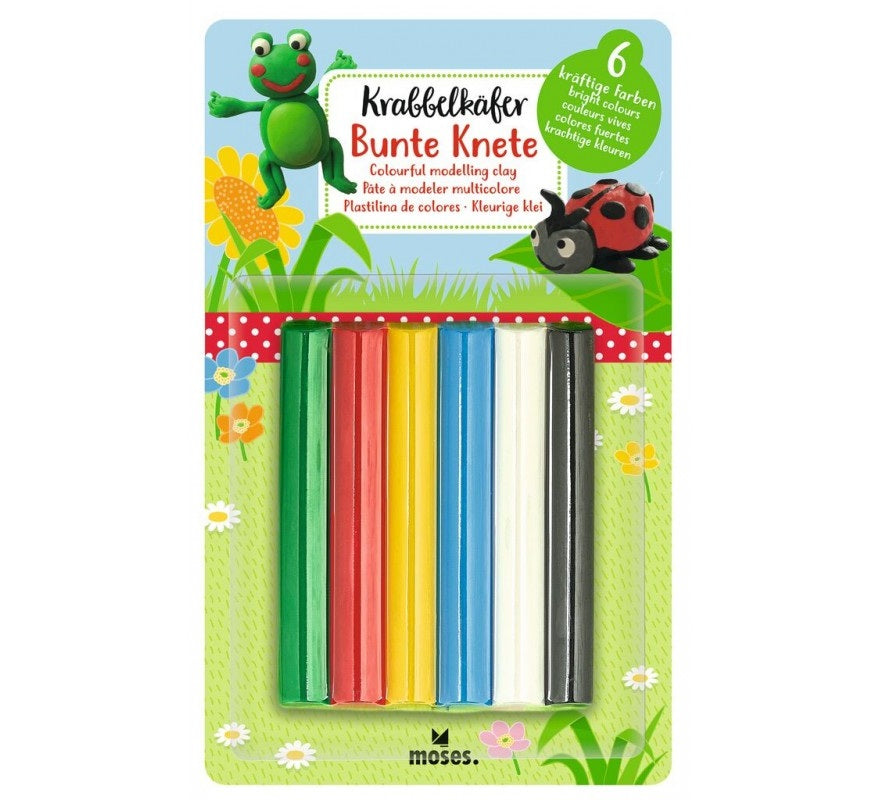 Krabbelkäfer Bunte Knete Grundfarben