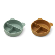Connie Menu Trays Set Golden Caramel Mix