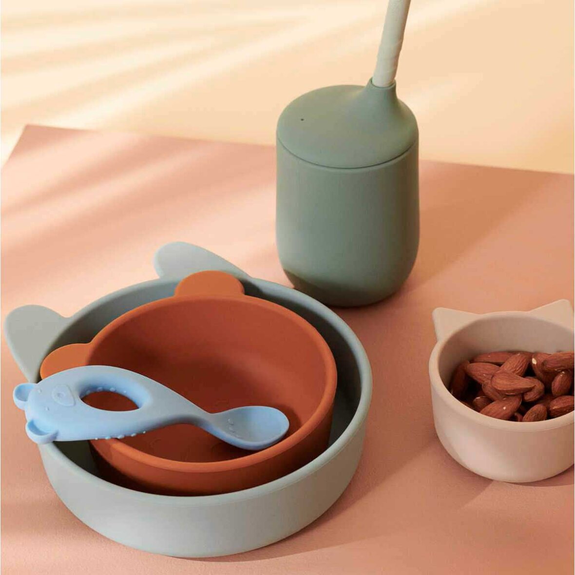 Joana tableware set 4 pieces Cat Apple Red
