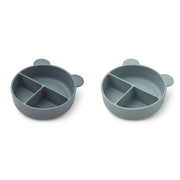 Connie Menu Trays Set Blue Mix
