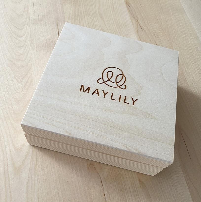 Holz Geschenkbox klein Bunny Pink