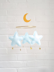 Mobile Stars and Moon Mario Hellblau