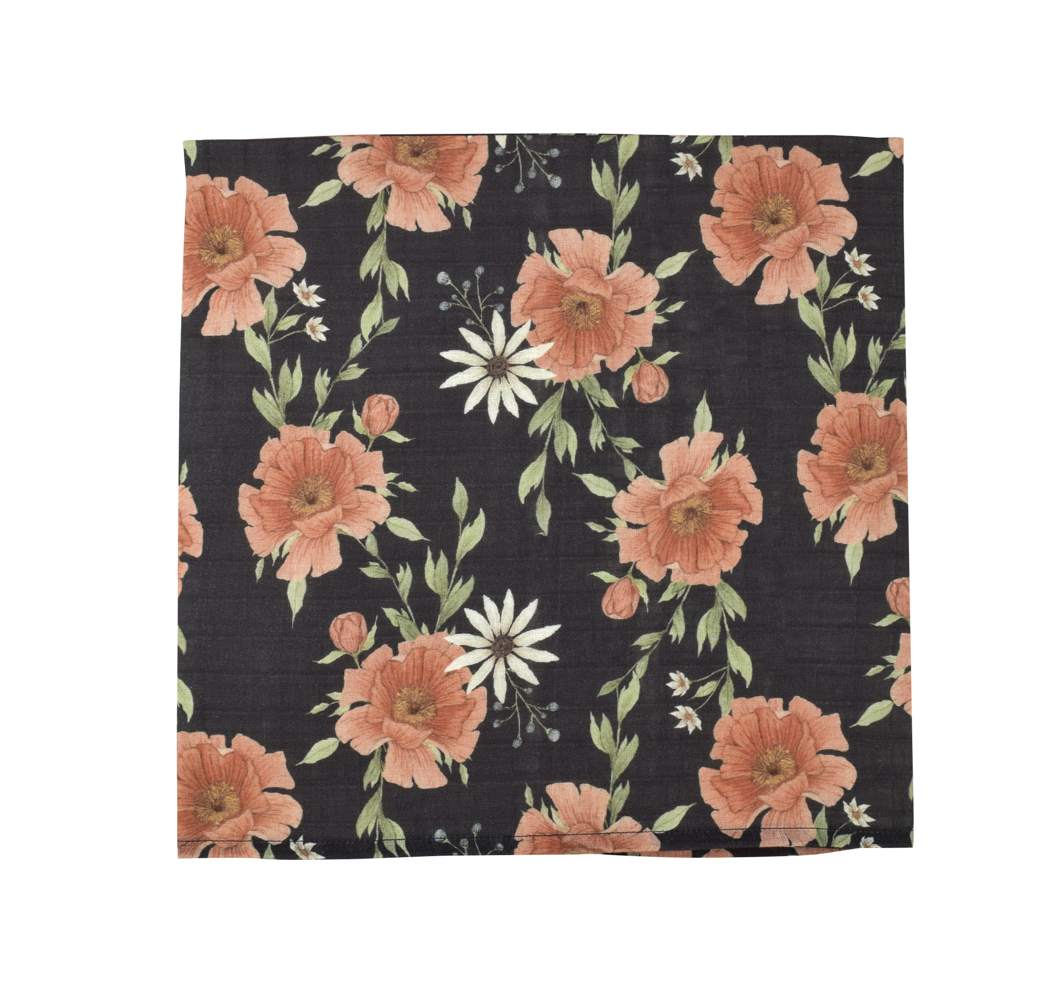 Bamboo Muslin Swaddle Amber Apricot 