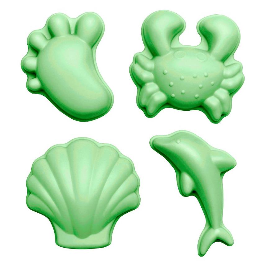 Lot de pailles en silicone Zoe, bleu multicolore