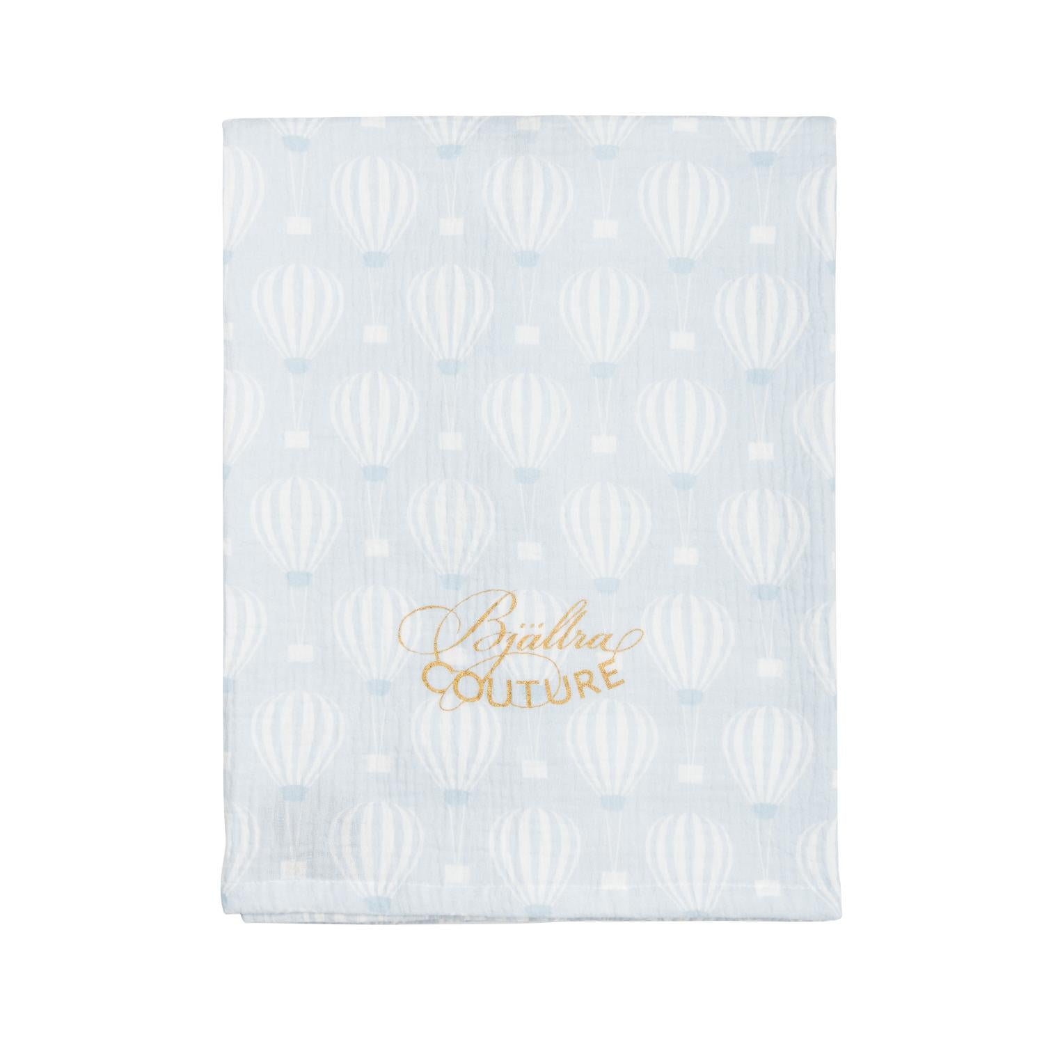 XL Muslin Sommerdecke Luftballon Blau