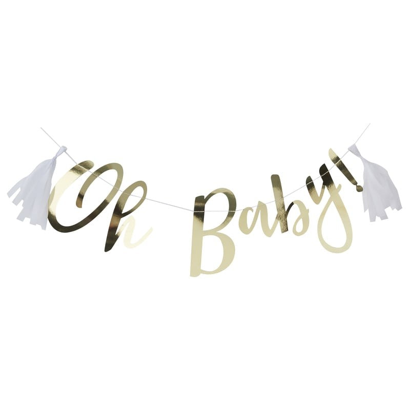 Girlande Oh Baby Gold