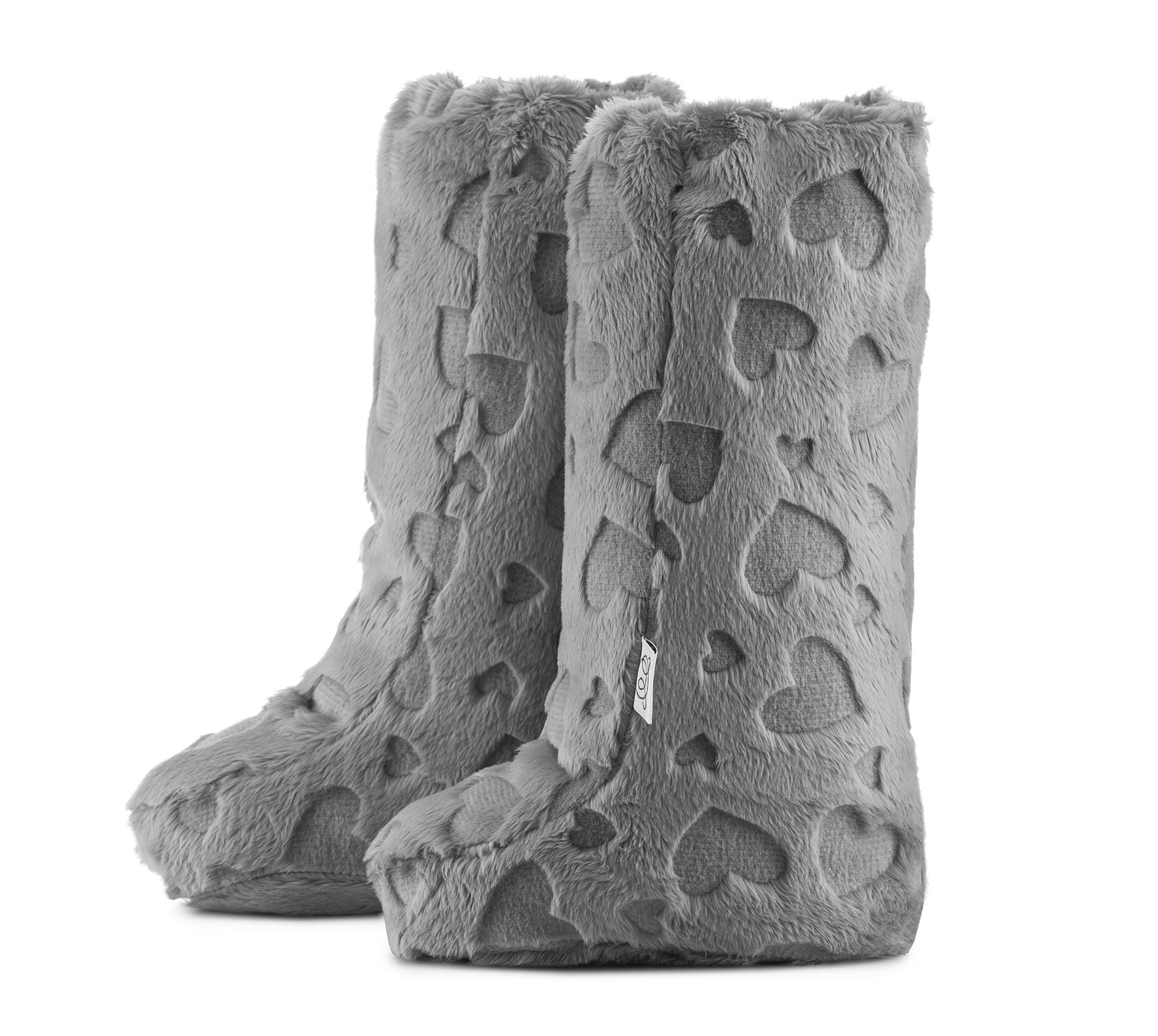 Minky Babybooties grau lang 0-12 Monate