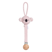 Schnullerclip Koala Pink