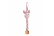 Schnullerclip Bunny Pink