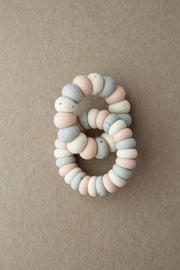 Lot de pailles en silicone Zoe, bleu multicolore