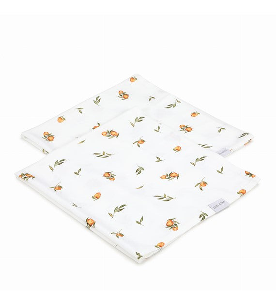 Bambus Muslin Swaddle 2er Set Secret Citrus