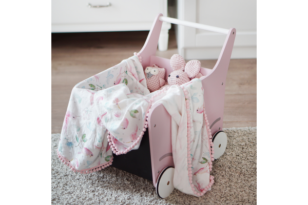 PomPom Swaddledecke Paradise Birds