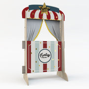 Puppentheater Buchregal 2 in 1 Popcorn Shop