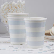 Lot de pailles en silicone Zoe, bleu multicolore