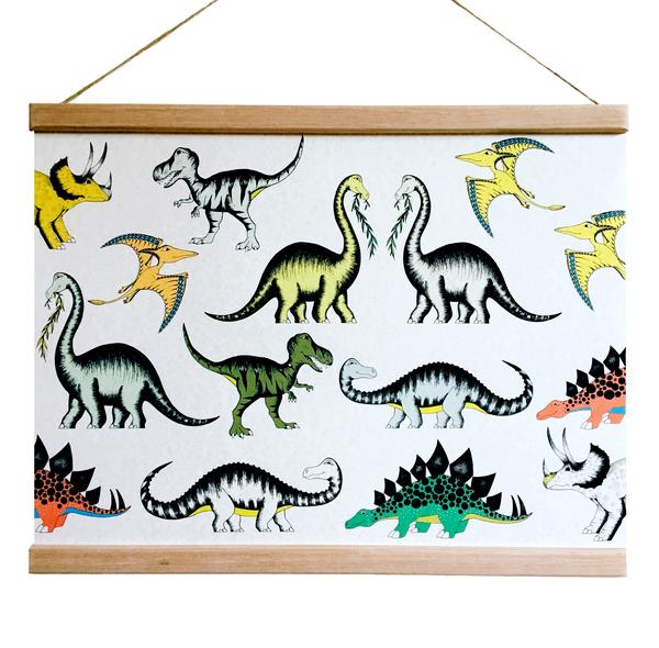 Poster Wandering Dinosaurs