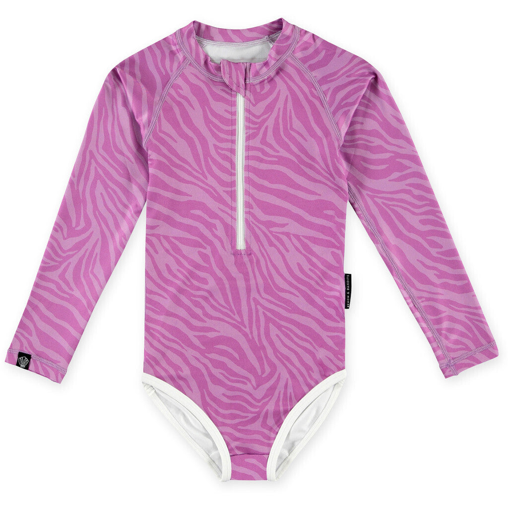 UV Badeanzug Purple Shade Tiger