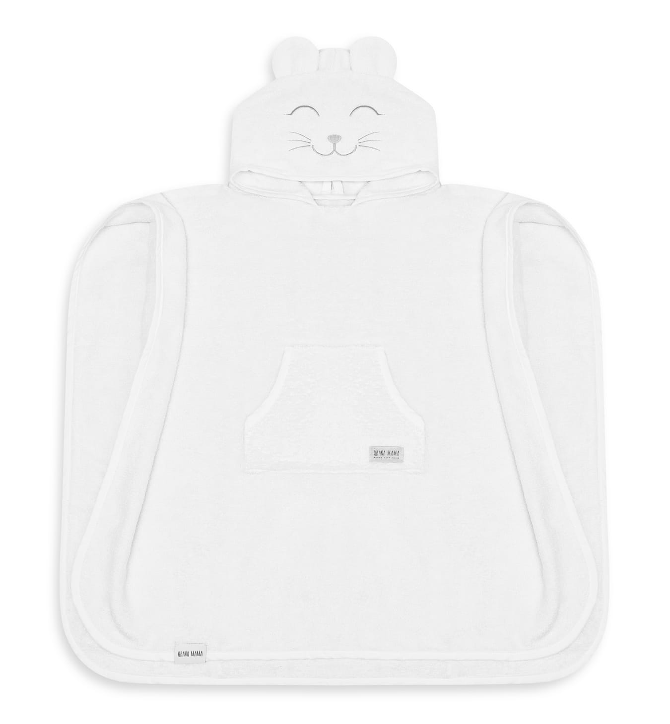 Bade Poncho Weiss