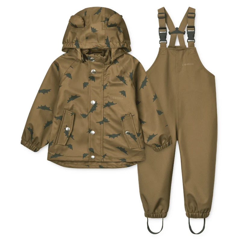 Dakota Softshell Rain Gear Set Bats