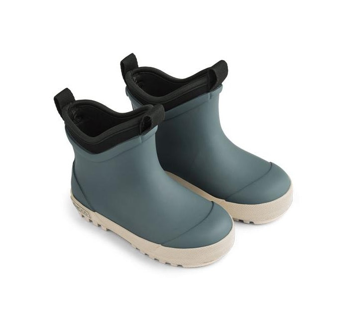 Ruby Hybrid Thermo Gummistiefel Whale Blue Sandy