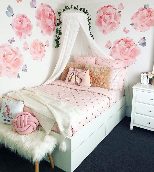 Wandsticker Peonies & Butterflies Pack 3