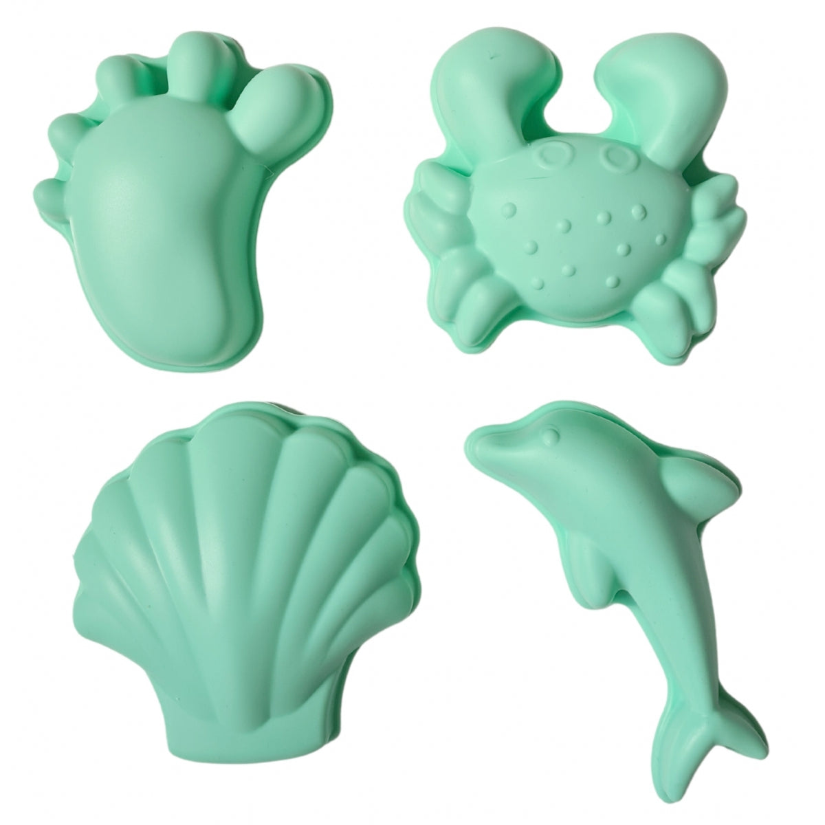 Lot de pailles en silicone Zoe, bleu multicolore