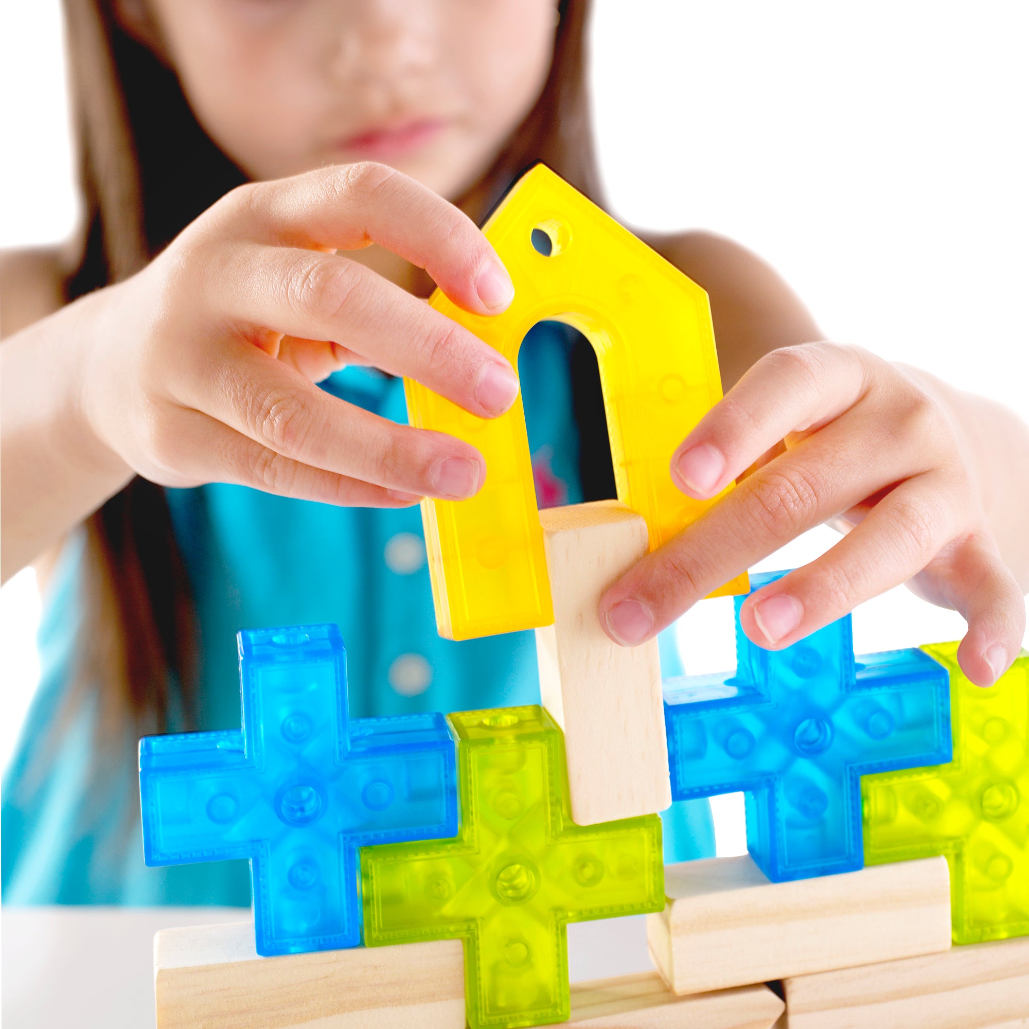 Lot de pailles en silicone Zoe, bleu multicolore
