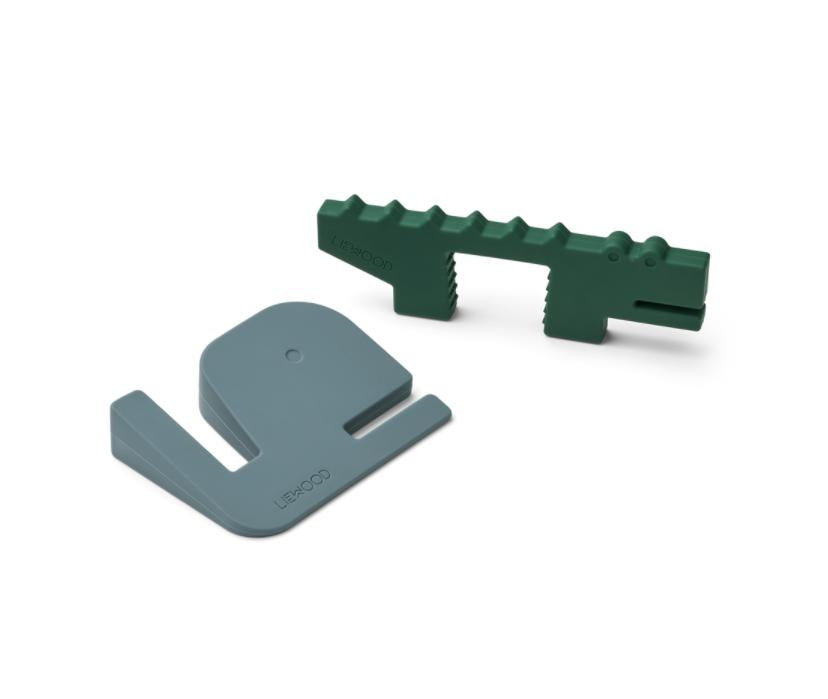 Butée de porte Bjarke Baleine Bleu Vert