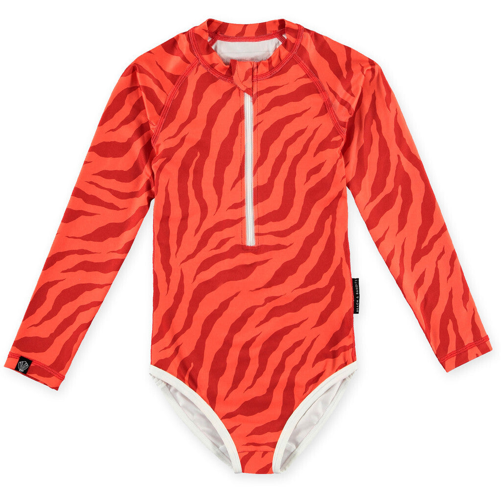 UV Badeanzug Tiger rot