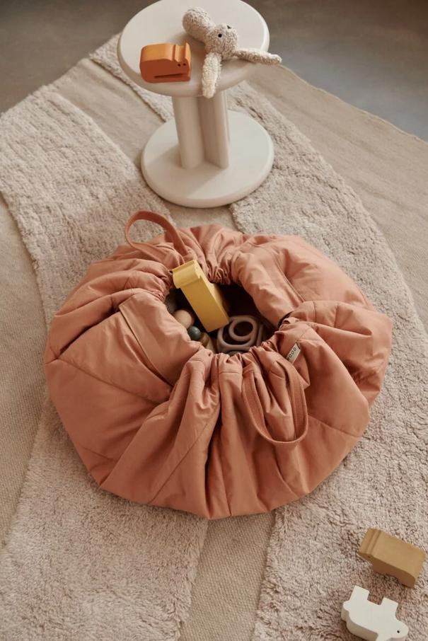 Svende Spielteppich Aufbewahrungssack Peach