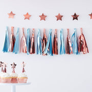 Lot de pailles en silicone Zoe, bleu multicolore