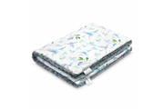 Bambus Minky Decke Heavenly Birds grey gefüttert