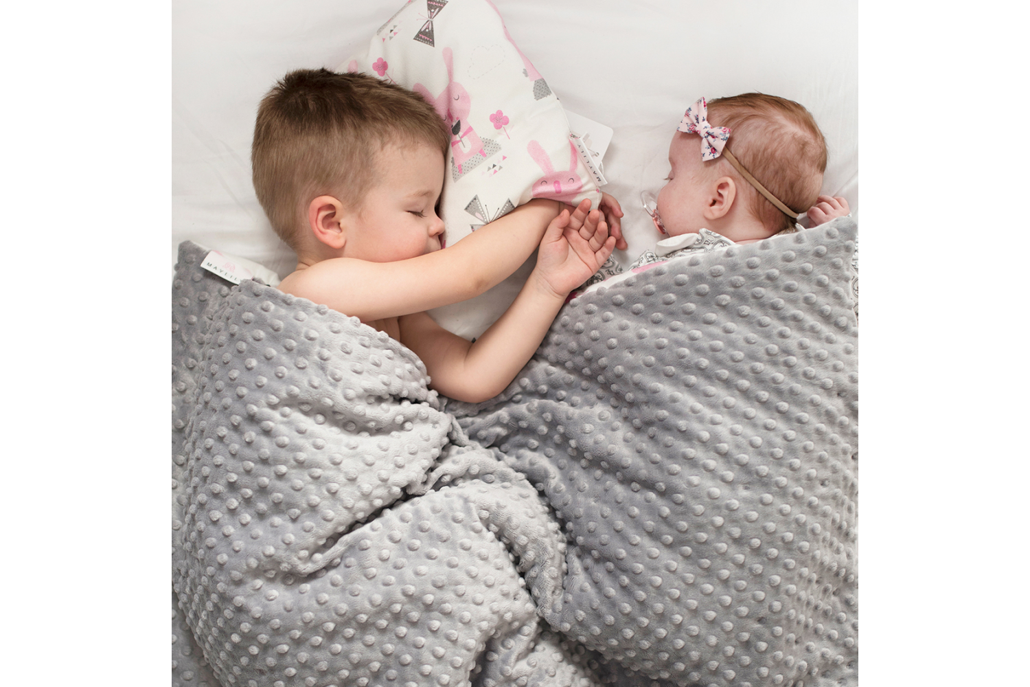 Decke Luxe Fawn Silver Grey gefüttert