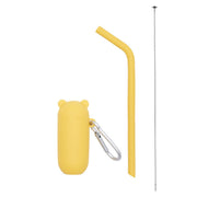 Zoe Set of Silicone Drinking Straws Blue Multi Mix