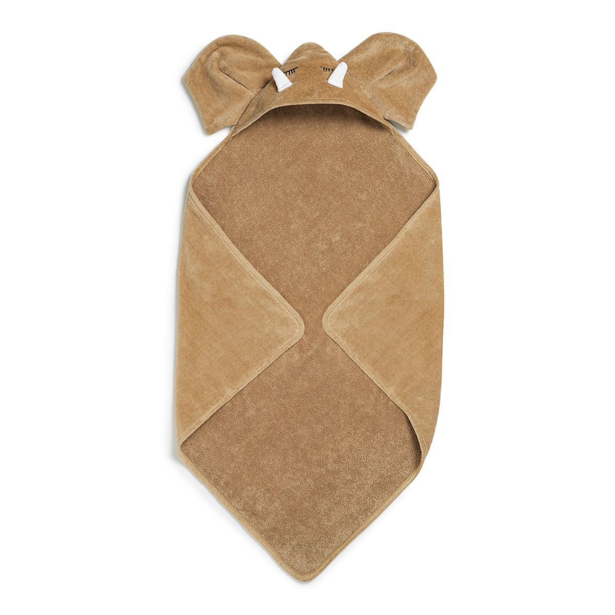 Kapuzen Badetuch Elefant Charlie Mustard