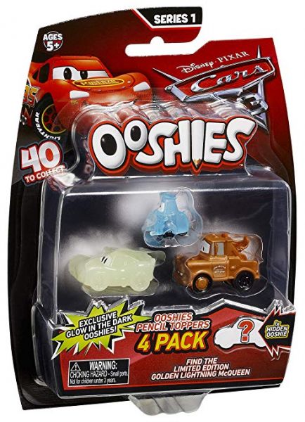 Ooshies - Cars 3 Sammelfiguren,4er Pack