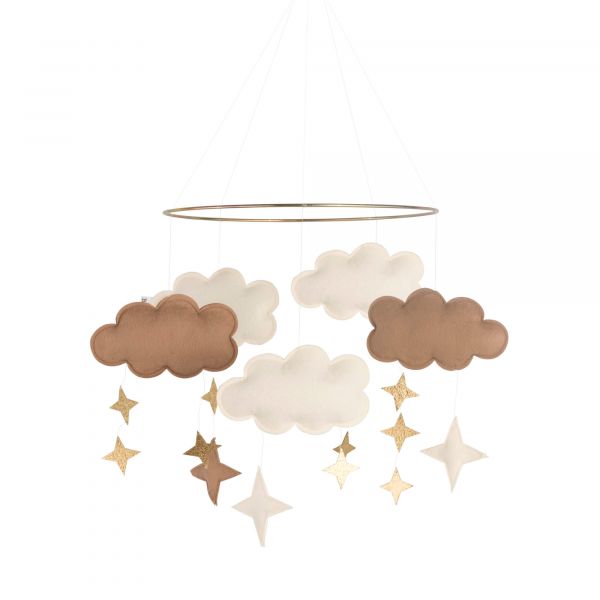 Baby Bello - Mobile Fantasy Clouds Natural Camel