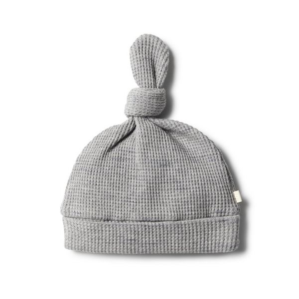 wilson &amp; frenchy - Cloud Grey Waffel Knoten- Beanie