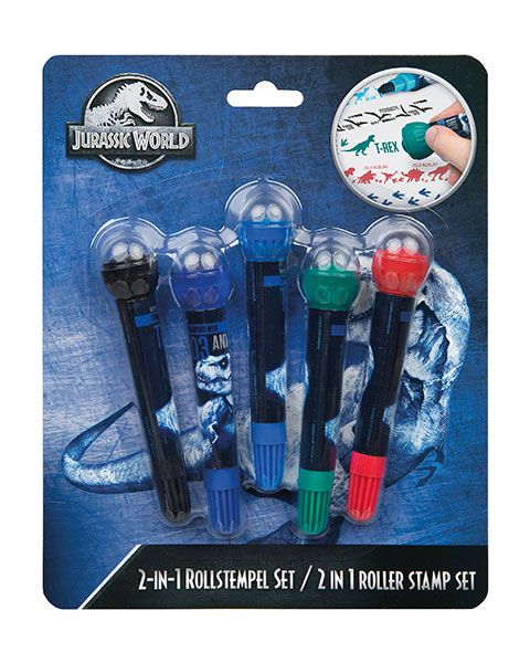 Scooli - Rollstempel 2 in1 Set Jurassic World