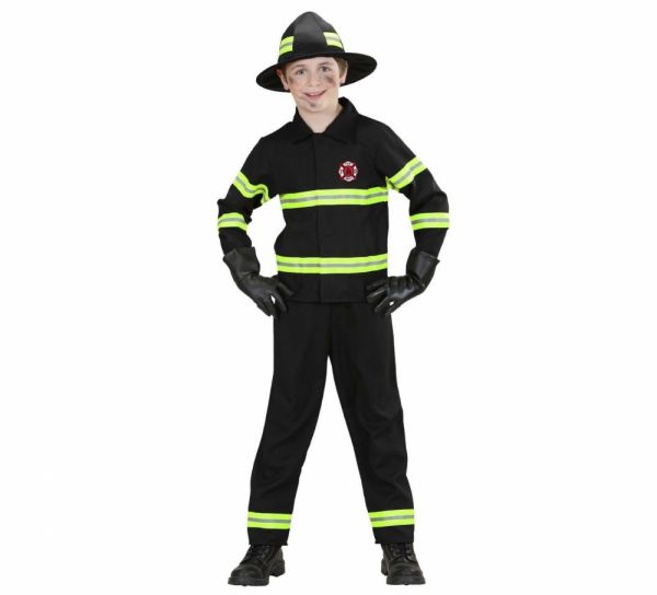 Kinderkostüm - Feuerwehrmann, Hemd, Hose und Mütze, Größe 158