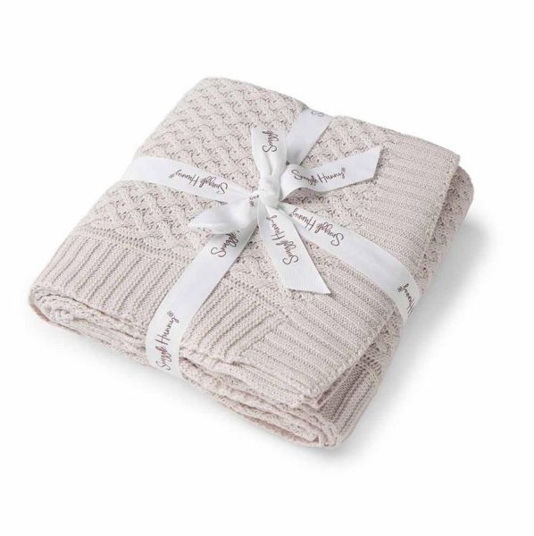 Snuggle Hunny - Diamond Strickdecke grau
