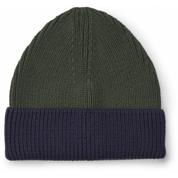 LIEWOOD - Ezra Beanie Navy - Hunter Green Mix