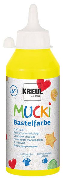 KREUL - MUCKI Bastelfarbe Gelb 250ml