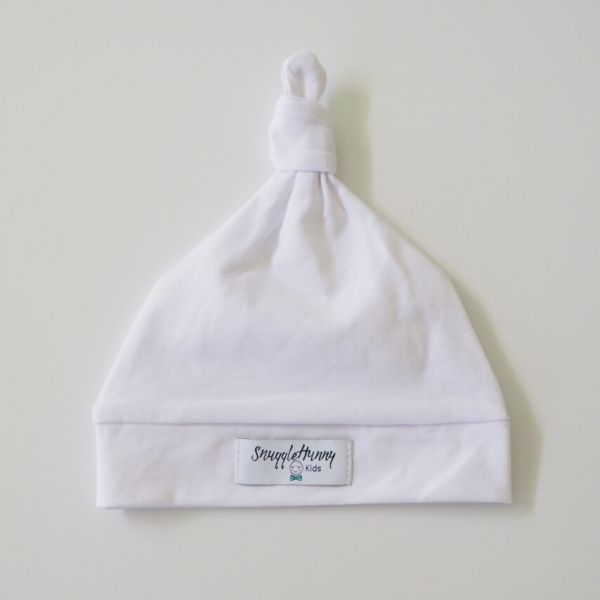 Snuggle Hunny - Newborn Beanie White