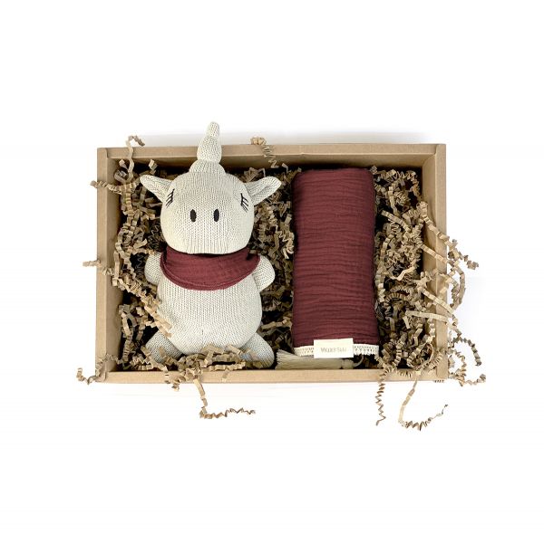 Mrs Ertha - Geschenkbox Unicorno Pearl &amp; Bordeaux