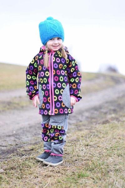 Green Baby - Softshell Jacke Frühling bis Herbst ungefütterte Version Stars Girl